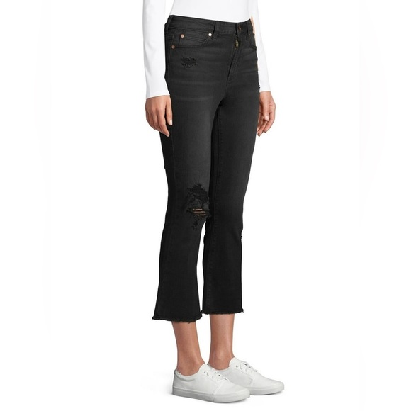 NOBO Black Crop Flare Jeans Modern Style - Picture 5 of 6